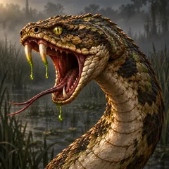 Portrait of the Pontine Marsh Viper